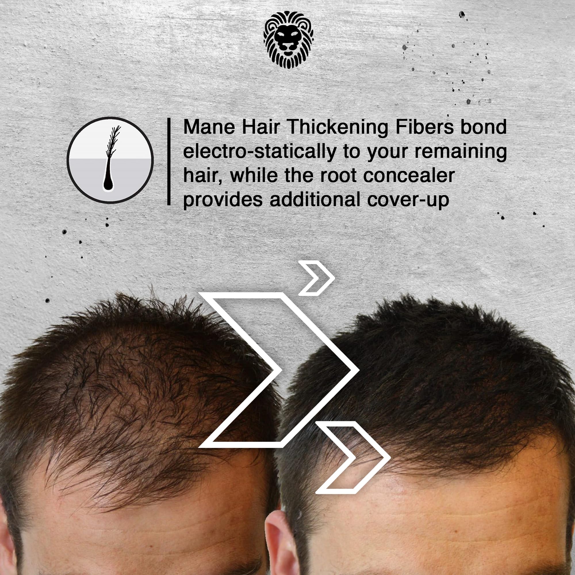 MANE Hair Building Fibers – Jet Black for Thicker, Fuller Hair