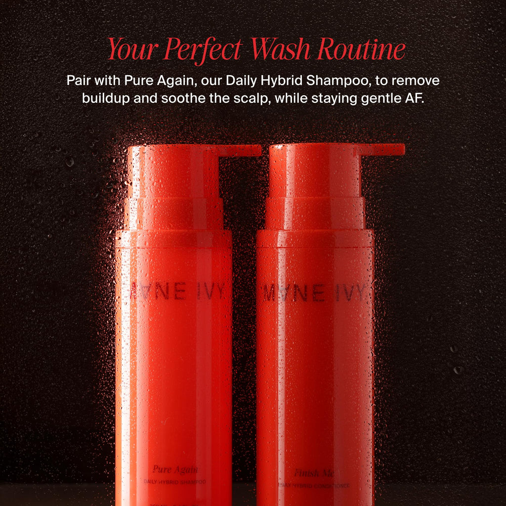 MANE IVY Finish Me Lightweight Slip Conditioner | Sulfate-Free Detangler with Hibiscus & Passionfruit