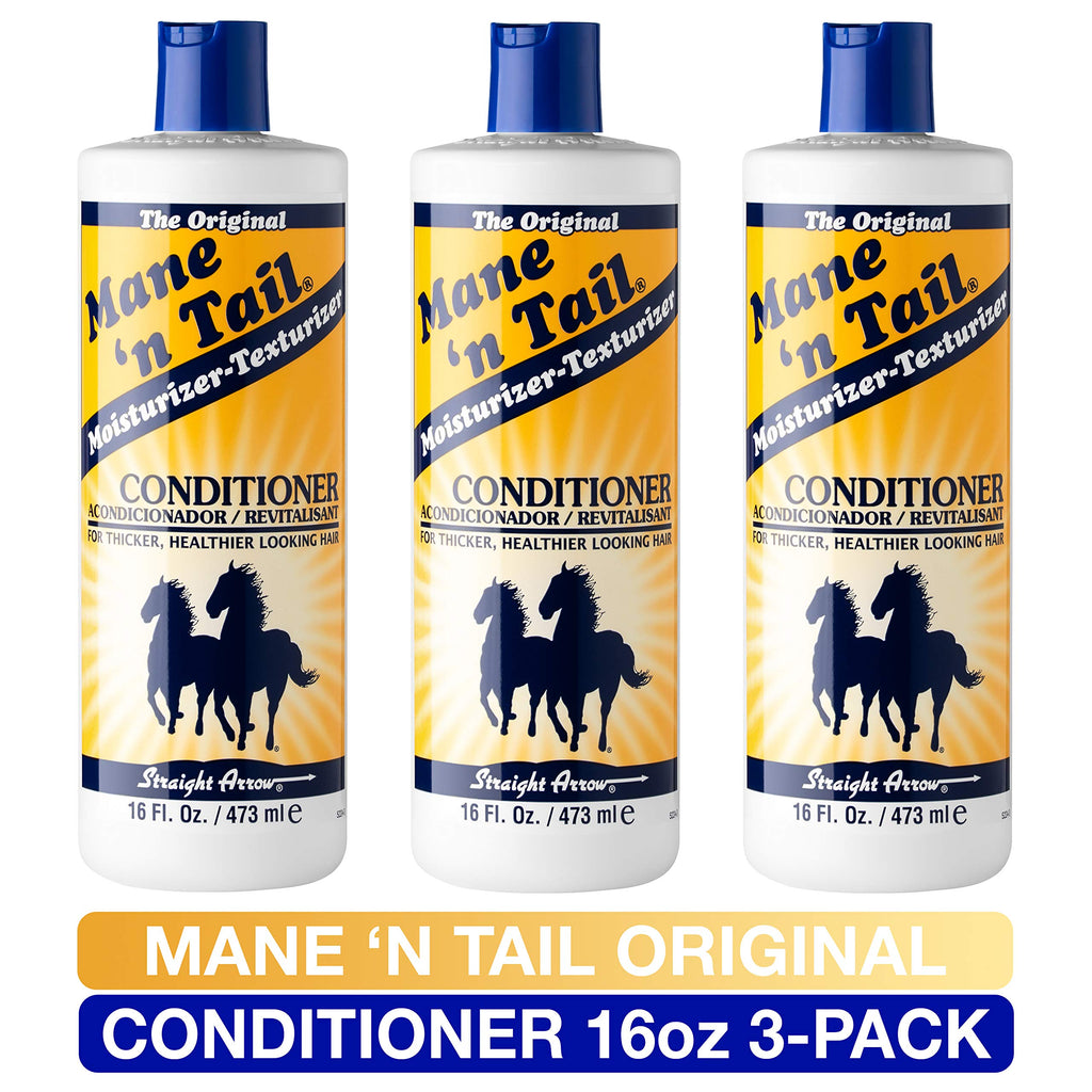 Mane 'n Tail Original Formula Conditioner 16 oz – 3 Pack for Thicker, Fuller Hair