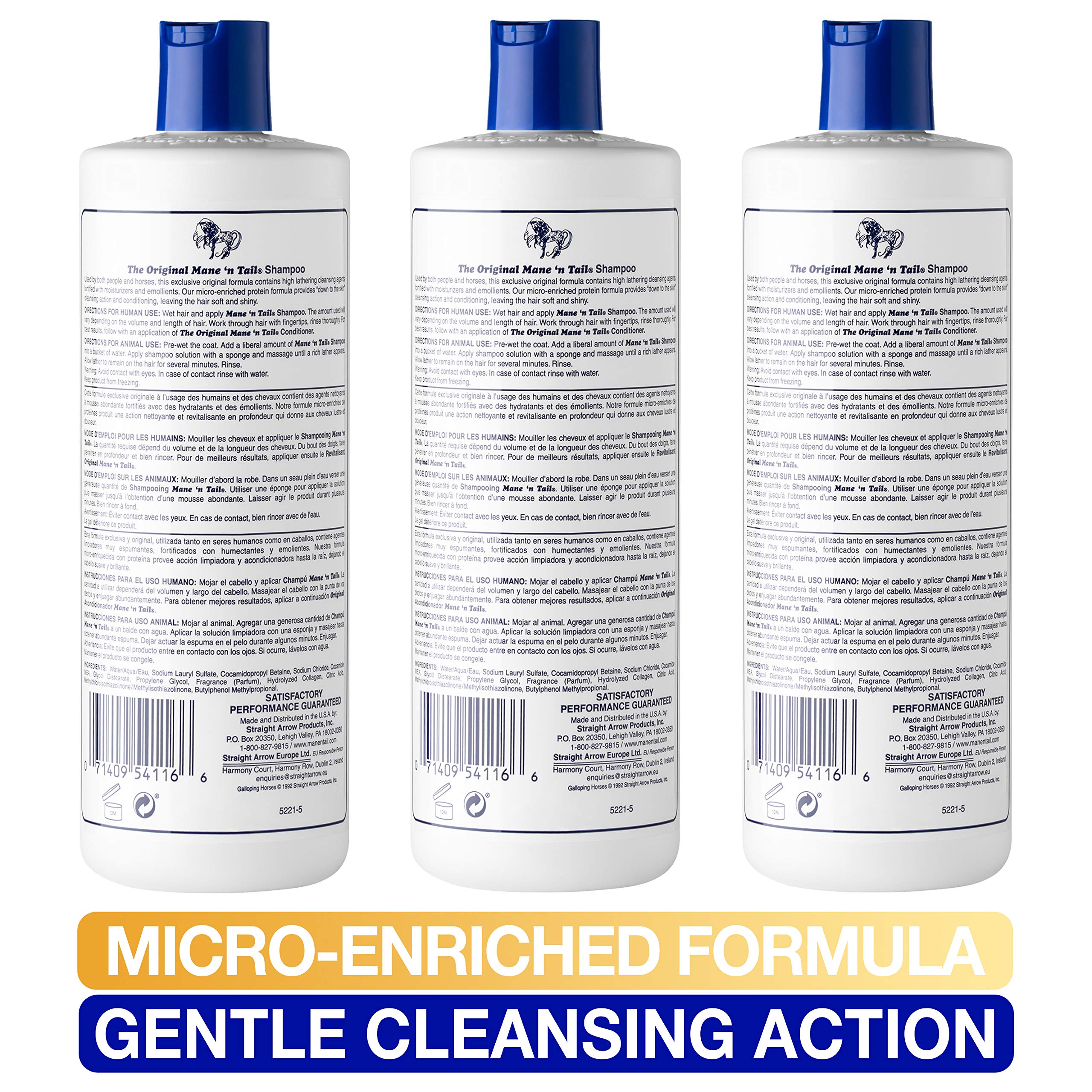 Mane 'n Tail Original Formula Shampoo – Thicker, Fuller Hair (16 oz, 3-Pack)