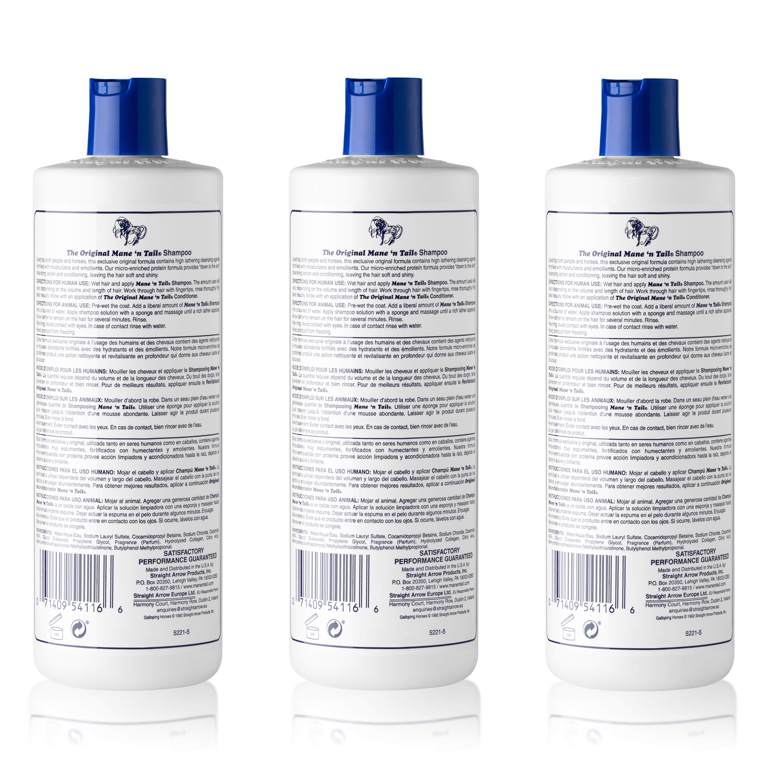 Mane 'n Tail Original Formula Shampoo – Thicker, Fuller Hair (16 oz, 3-Pack)