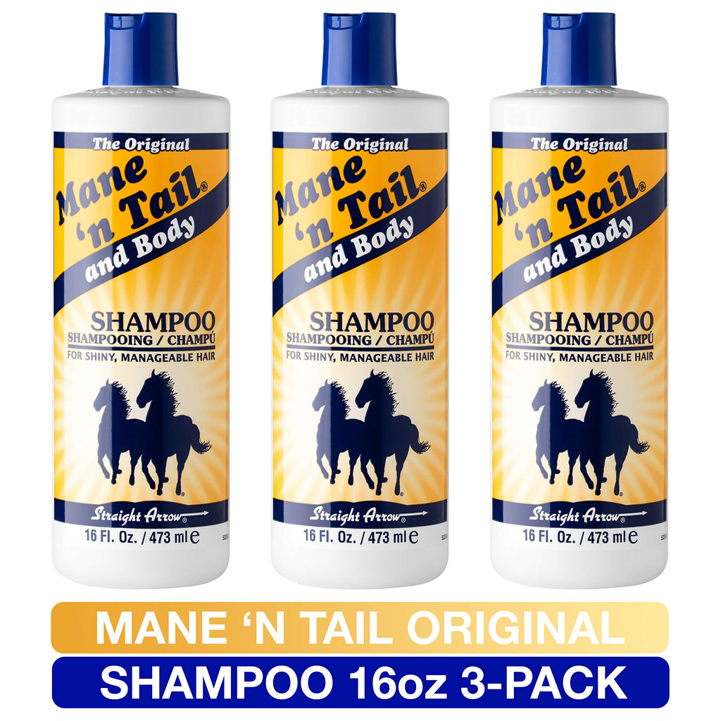 Mane 'n Tail Original Formula Shampoo – Thicker, Fuller Hair (16 oz, 3-Pack)
