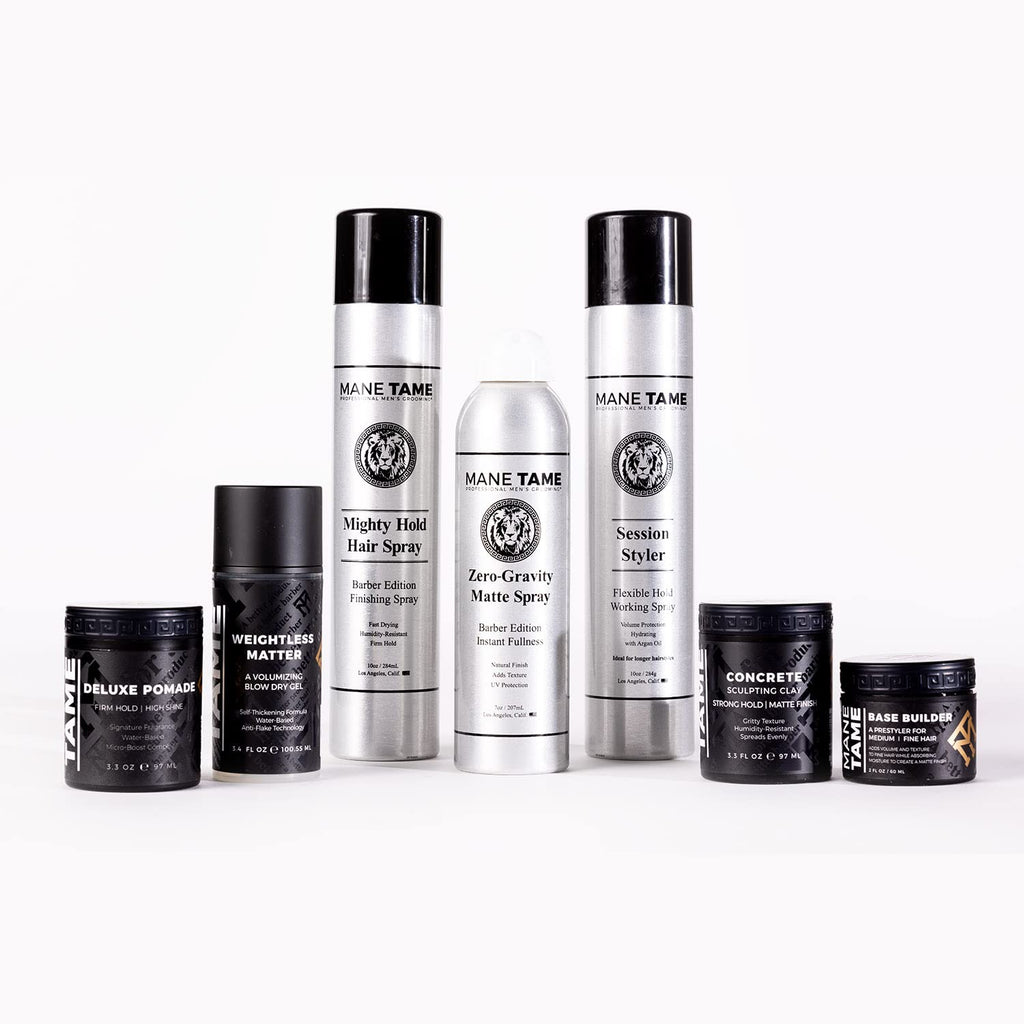 MANE TAME Session Styler Hair Spray for Men 10oz | Flexible Hold, Volume Protection, Working Spray