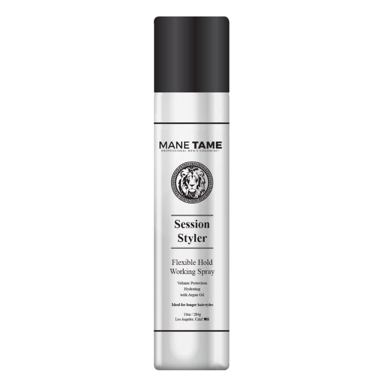 MANE TAME Session Styler Hair Spray for Men 10oz | Flexible Hold, Volume Protection, Working Spray