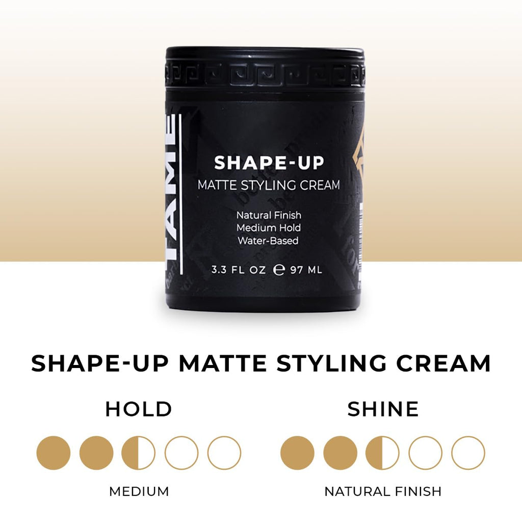 Mane Tame Shape-Up Matte Styling Cream 3.3oz – Natural Matte Hold