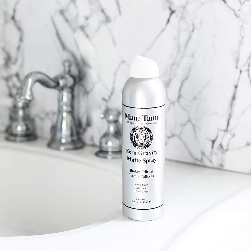 MANE TAME Zero-Gravity 7oz Matte Finish Spray – Instant Fullness, Volume, Texture & UV Protection
