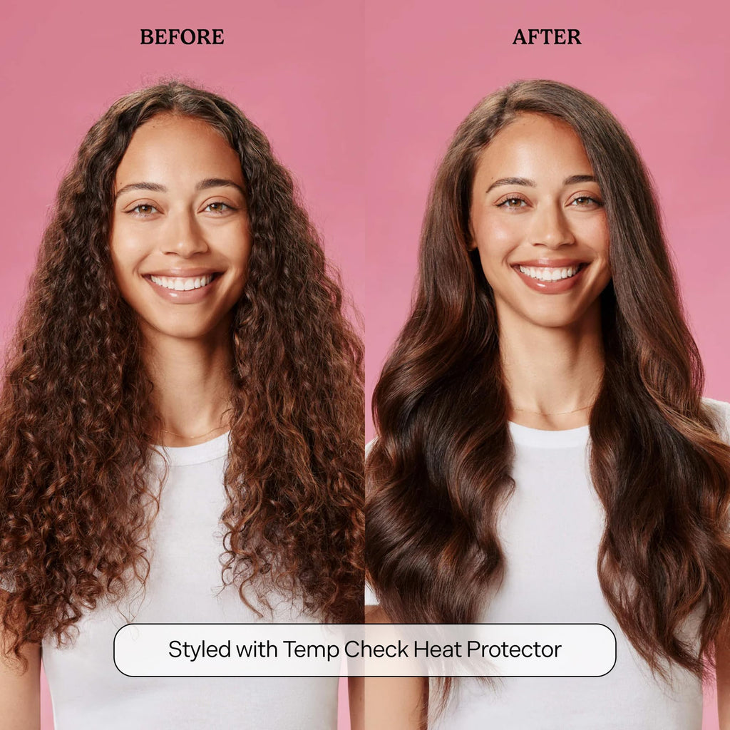 Mane Temp Check Heat Protection Spray – Frizz Control & Heat Shield for All Hair Types (8 oz)
