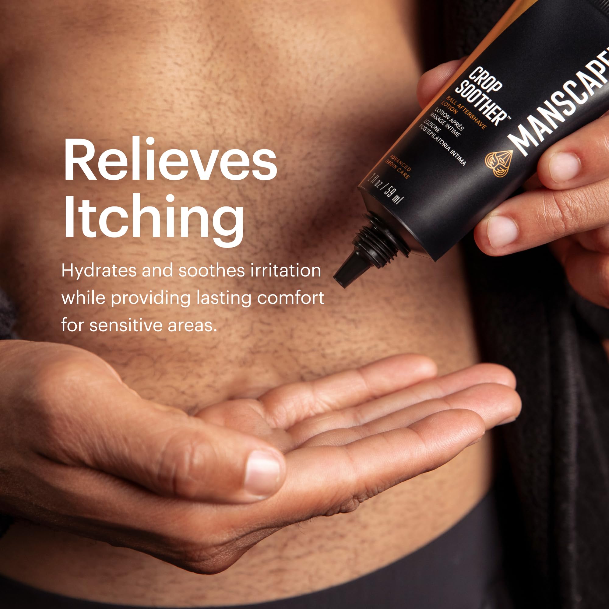 MANSCAPED Crop Soother Groin Aftershave – Aloe, Oats, Shea & Cocoa Butter
