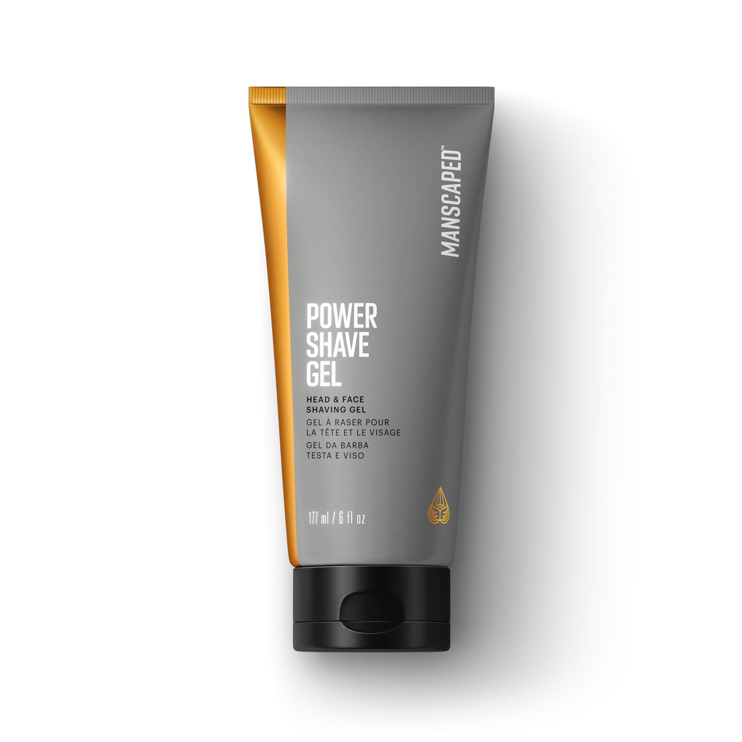 MANSCAPED Power Shave Gel – Gentle Head & Face Shaving with Witch Hazel