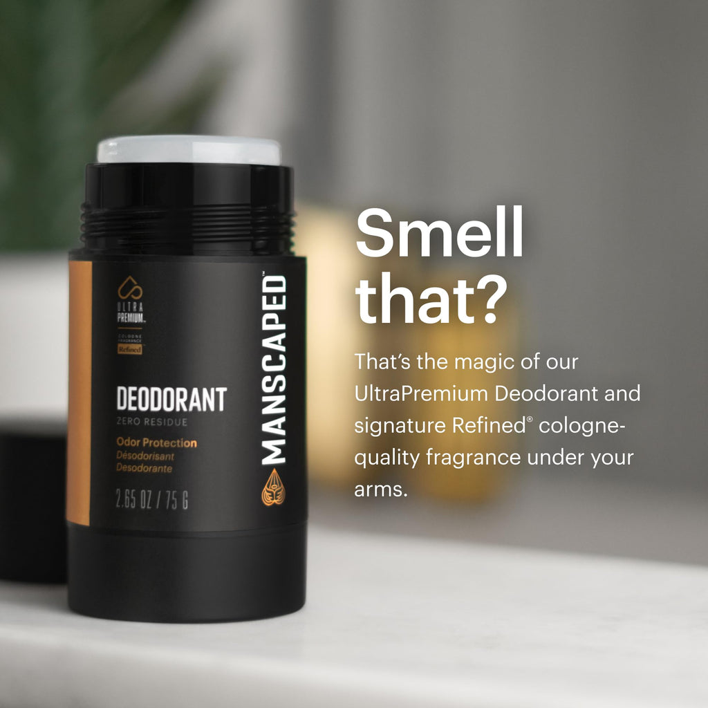 MANSCAPED UltraPremium Deodorant — Aluminum-Free Clear Formula (2.65 oz)
