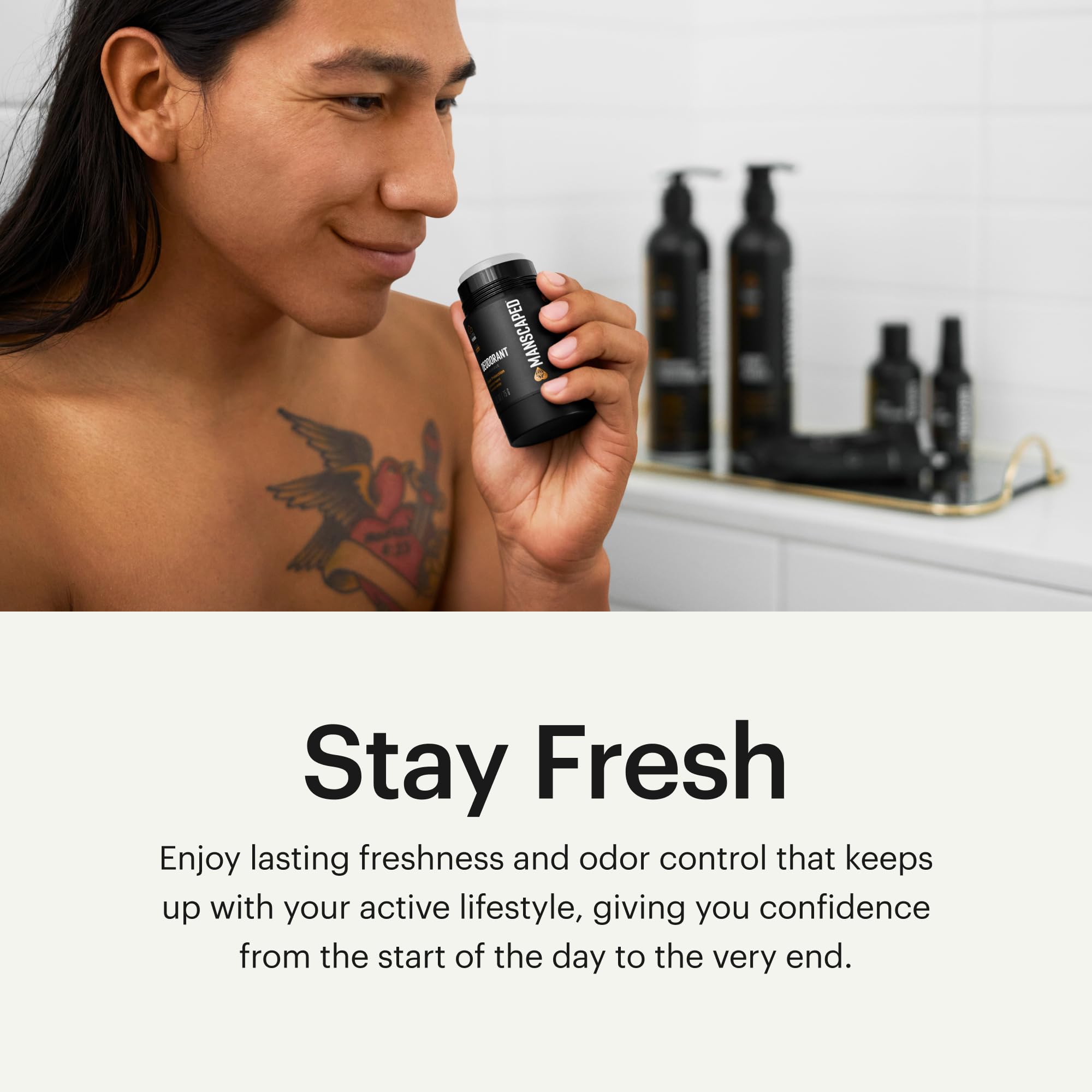 MANSCAPED UltraPremium Deodorant — Aluminum-Free Clear Formula (2.65 oz)