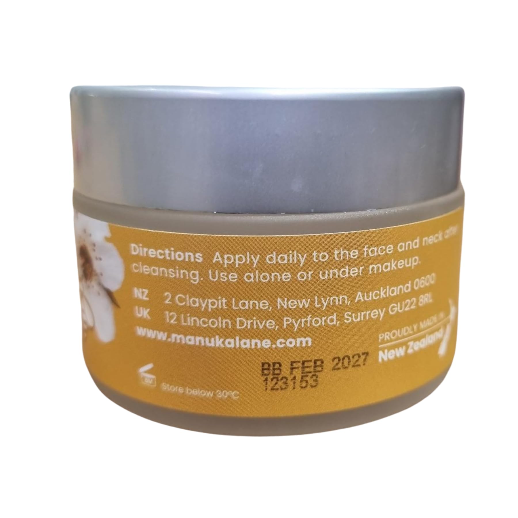 Manuka Lane Bee Venom Night Cream for Face & Neck – Plant-Based, Paraben-Free