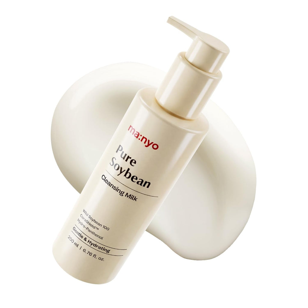 MANYO Pure Soybean Cleansing Milk — Hydrating Milky Cleanser for Dry, Sensitive Skin | 6.76 fl oz / 200 ml