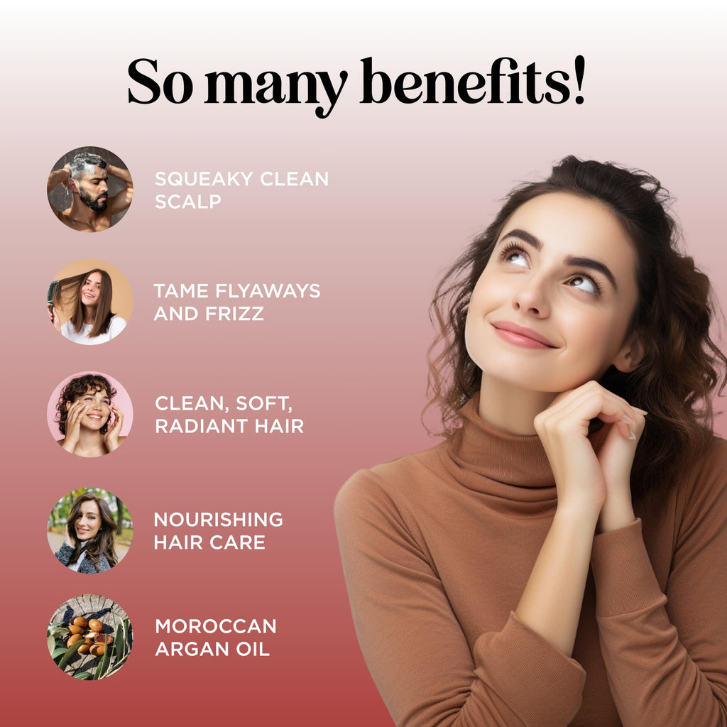 Maple Holistics Argan Oil Shampoo & Conditioner for Dry Hair – Paraben & Sulfate Free Set