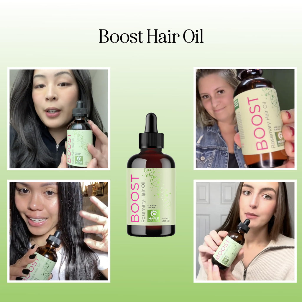 Maple Holistics Volumizing Rosemary Hair Oil Serum – Lightweight Scalp & Hair Moisturizer