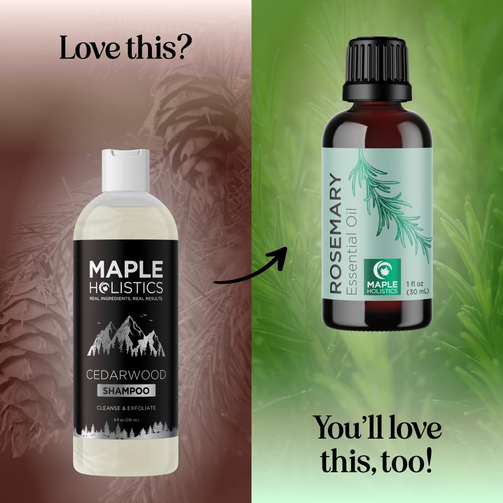Maple Holistics Cleansing Shampoo for Dry Scalp Care — Cedarwood & Rosemary with Tea Tree Oil