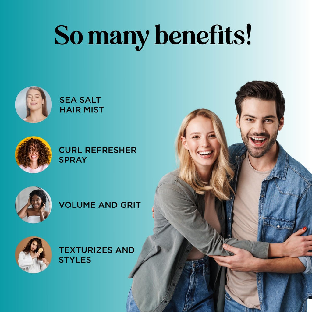 Maple Holistics Volumizing Sea Salt Spray – Beach Waves & Texture Booster