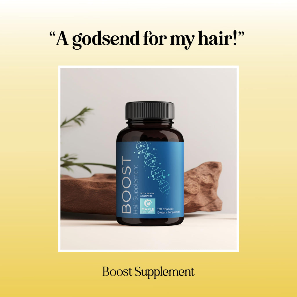 Maple Holistics Biotin & Collagen Hair Growth Supplement for Women & Men (2 Months)