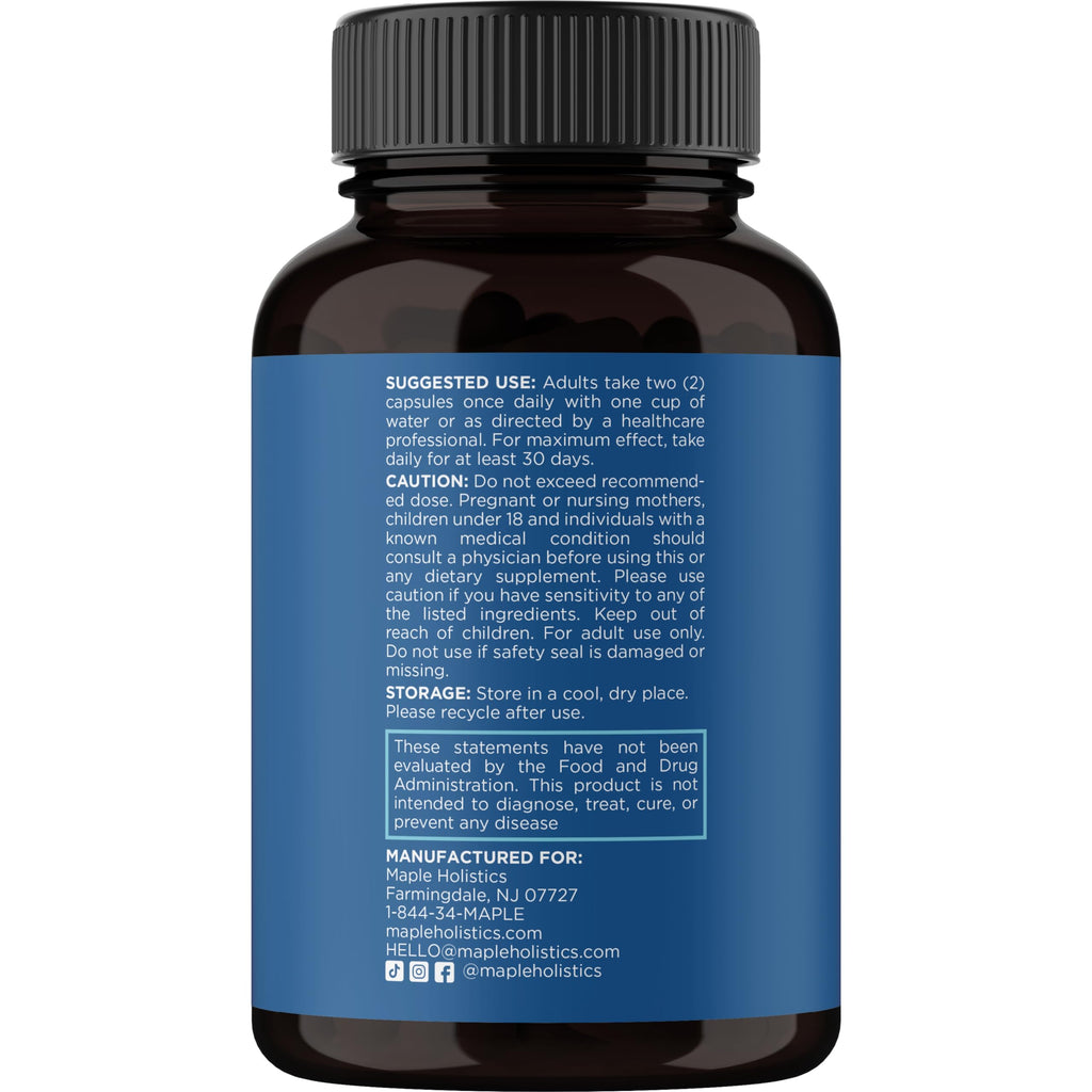 Maple Holistics Biotin 10000mcg & Collagen Hair Growth Supplement for Women & Men