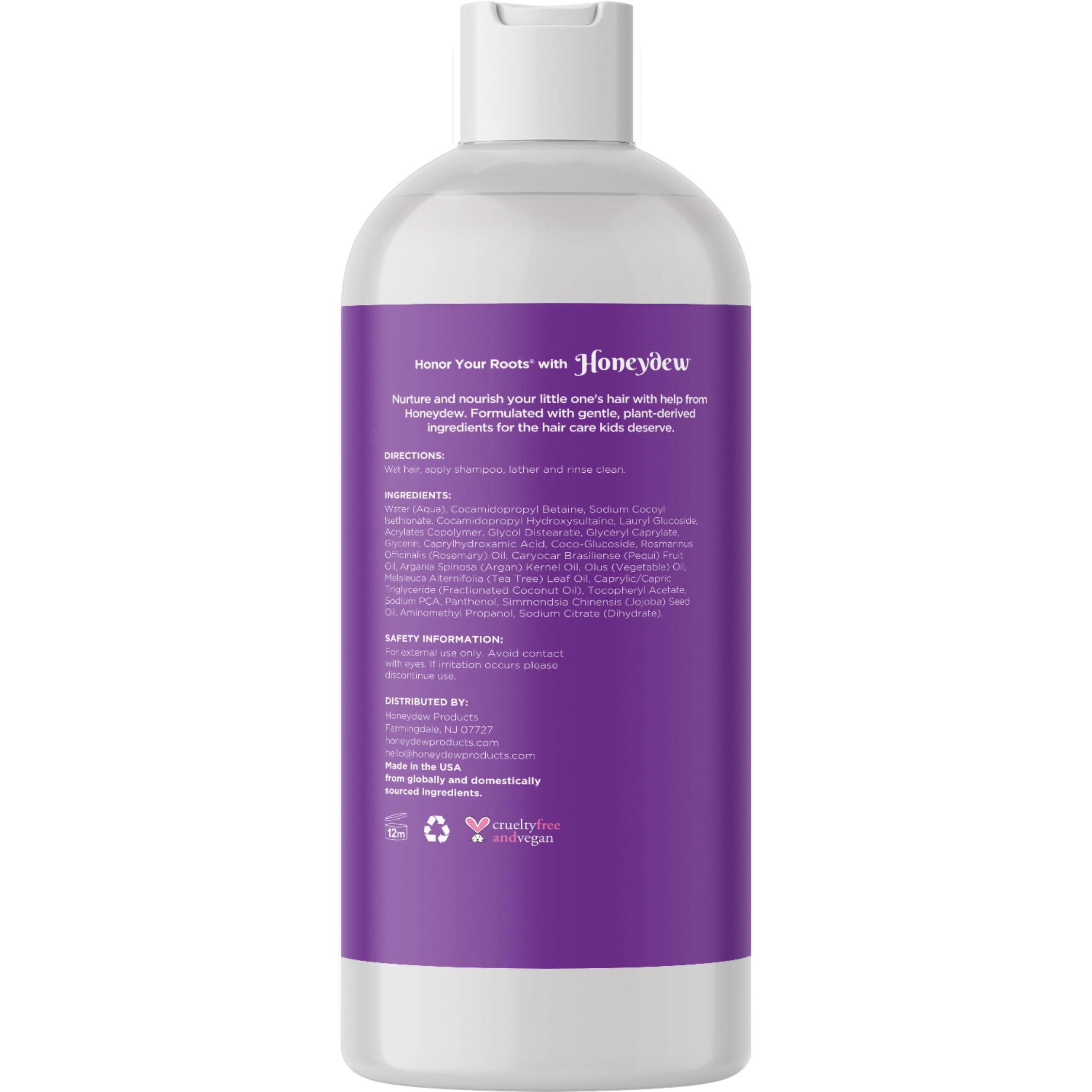 Maple Holistics Deep Cleansing Kids Shampoo – Tea Tree & Rosemary, Paraben & Sulfate Free