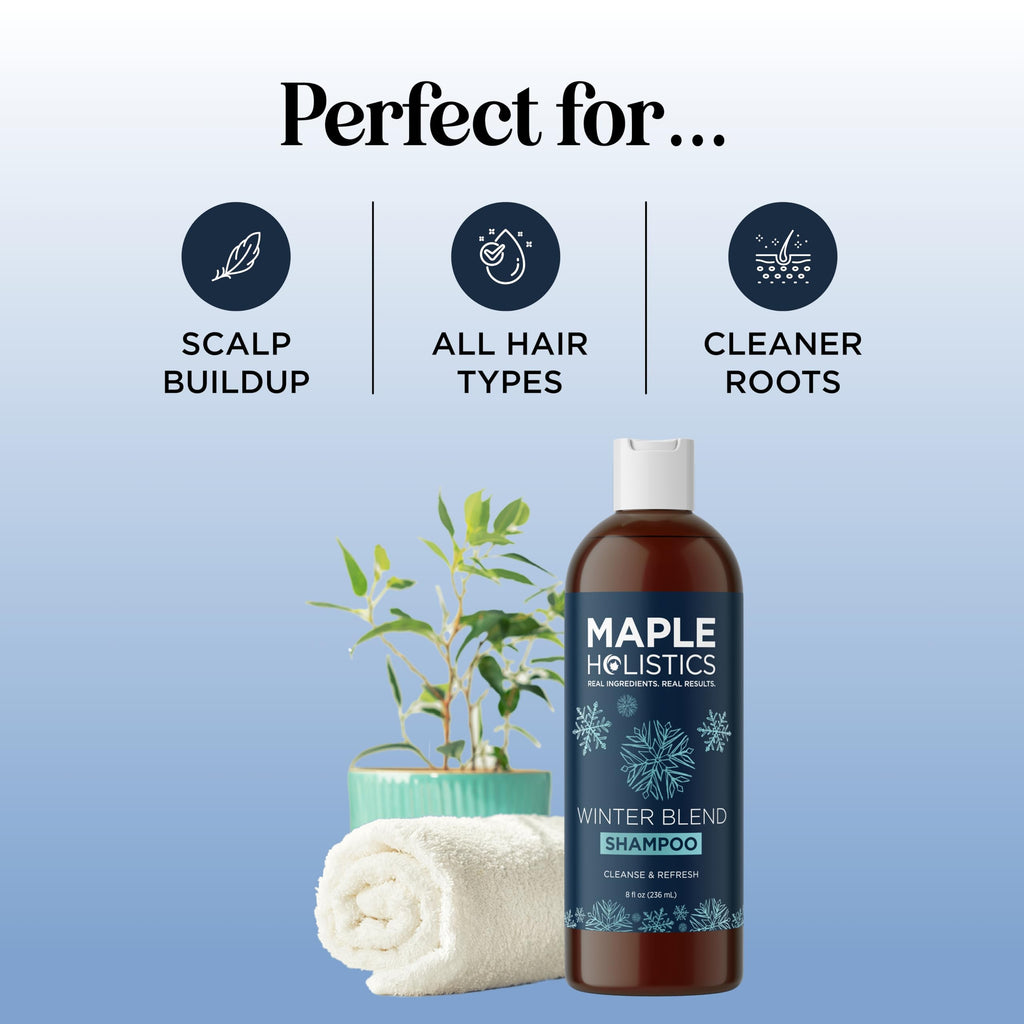 Maple Holistics Sulfate-Free Hard Water Shampoo — Deep Clarifying & Hydrating