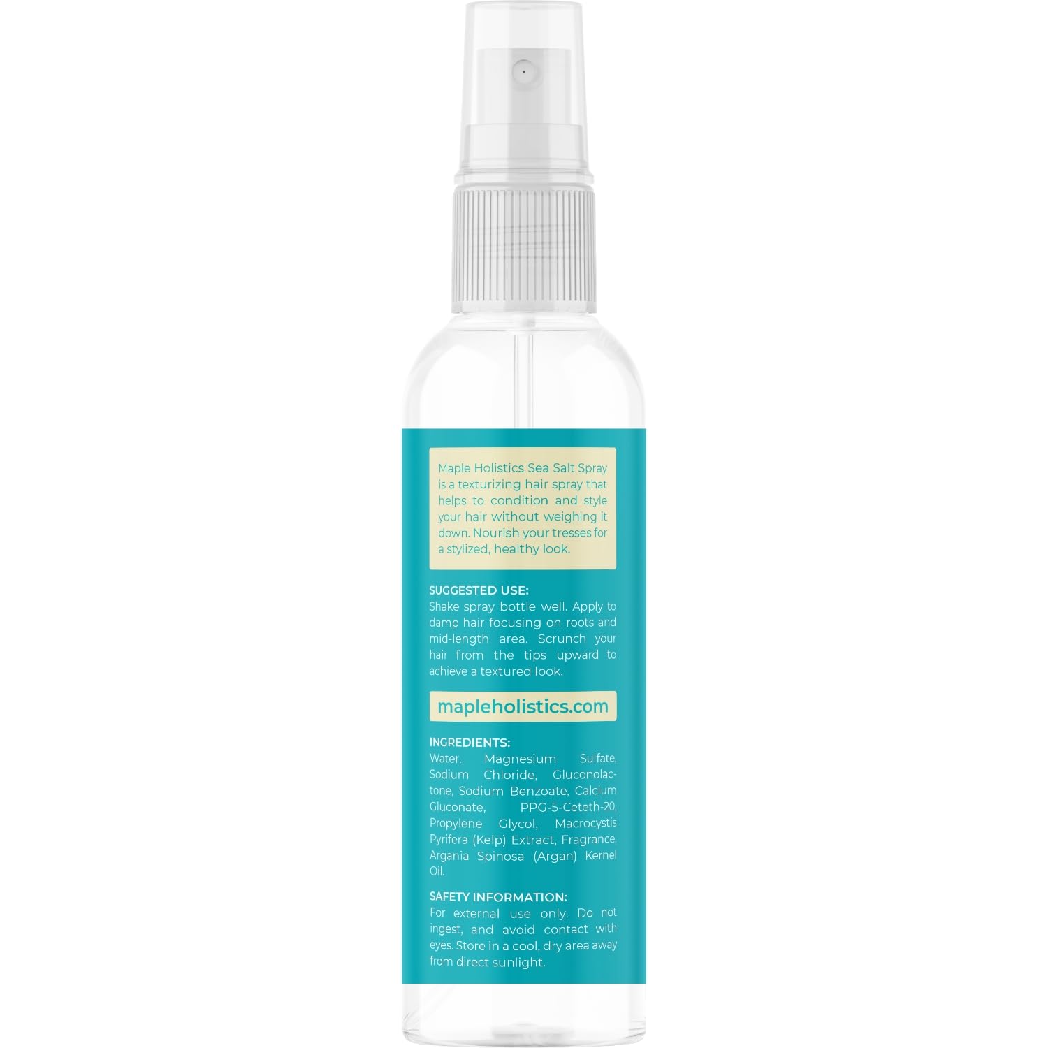 Maple Holistics Volumizing Sea Salt Spray – Beach Waves & Texture Booster