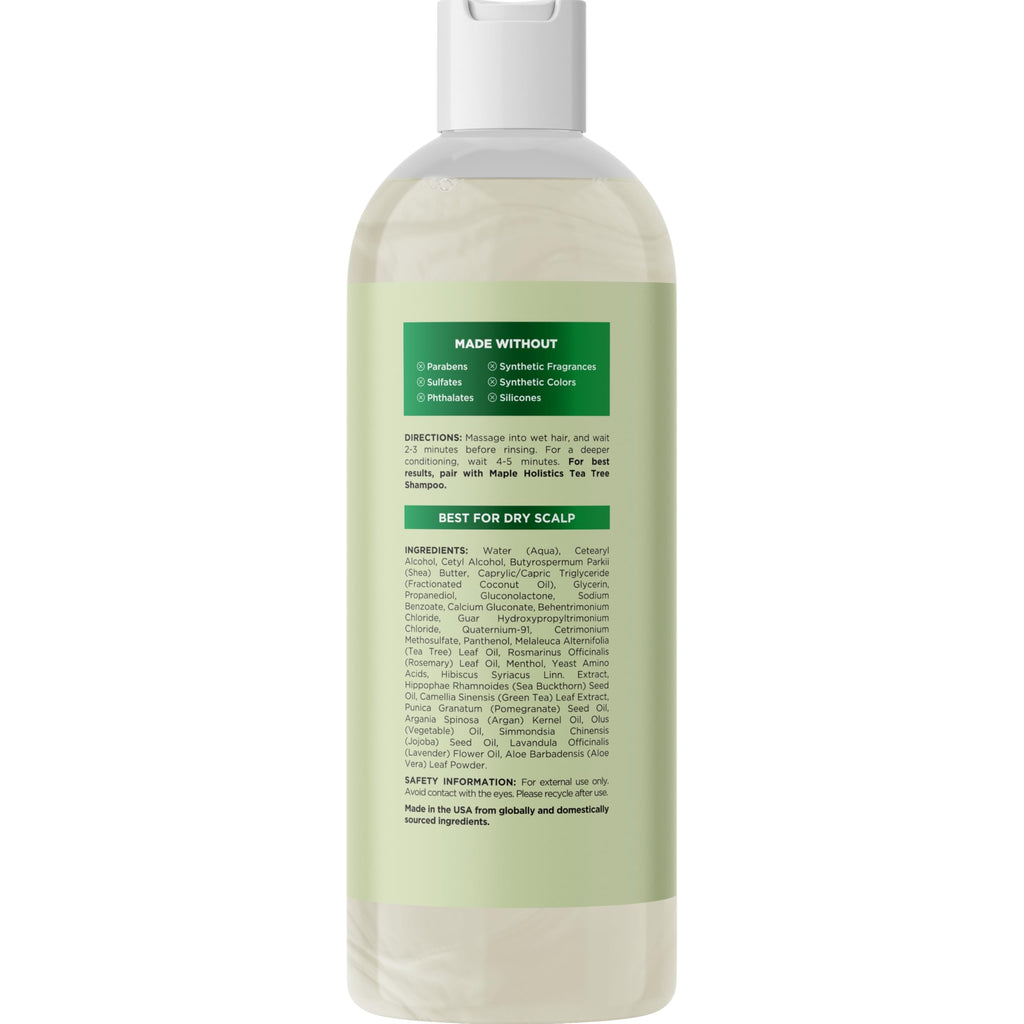 Maple Holistics Tea Tree Conditioner for Dry Hair — Sulfate-Free Nourishing Formula