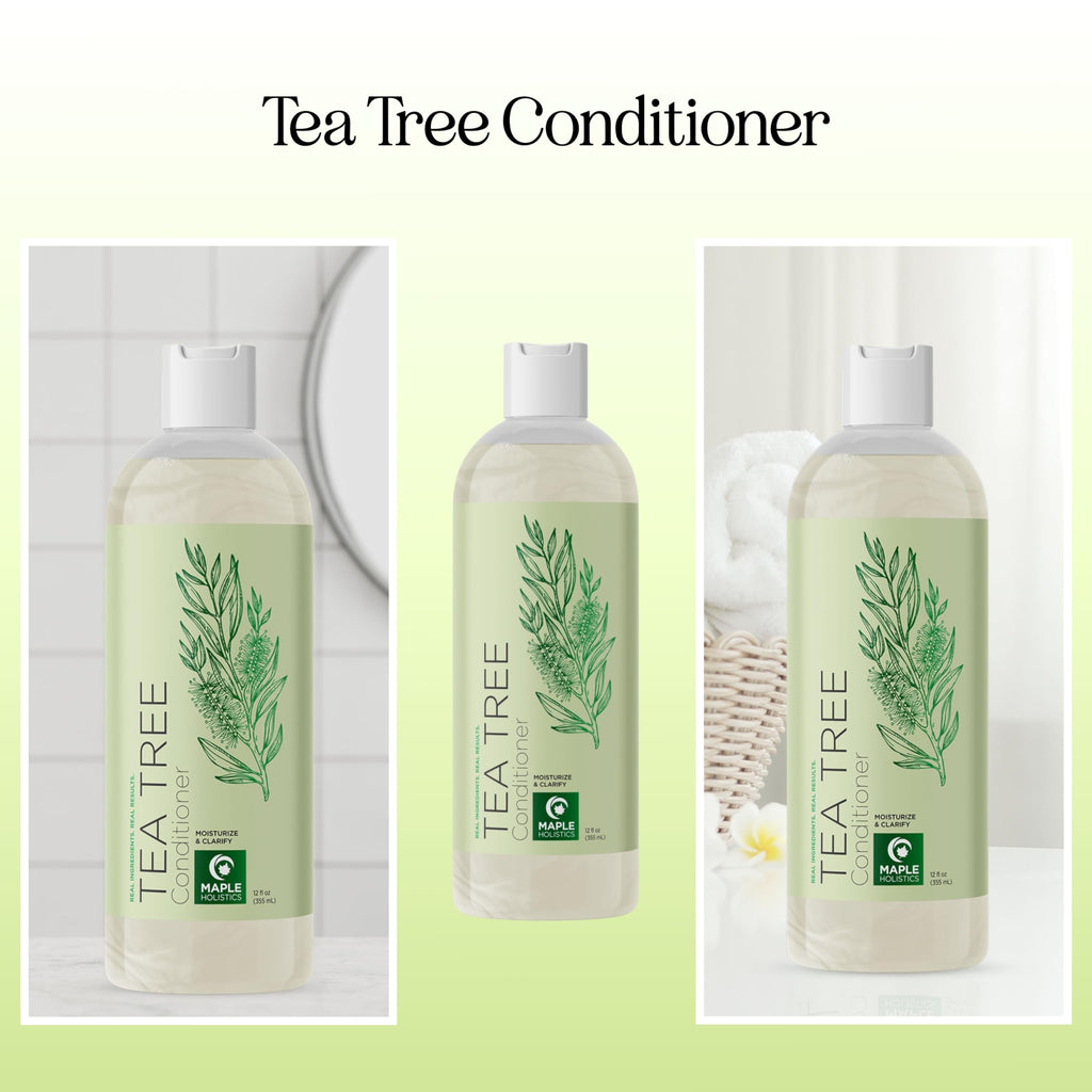 Maple Holistics Tea Tree Conditioner for Dry Hair — Sulfate-Free Nourishing Formula