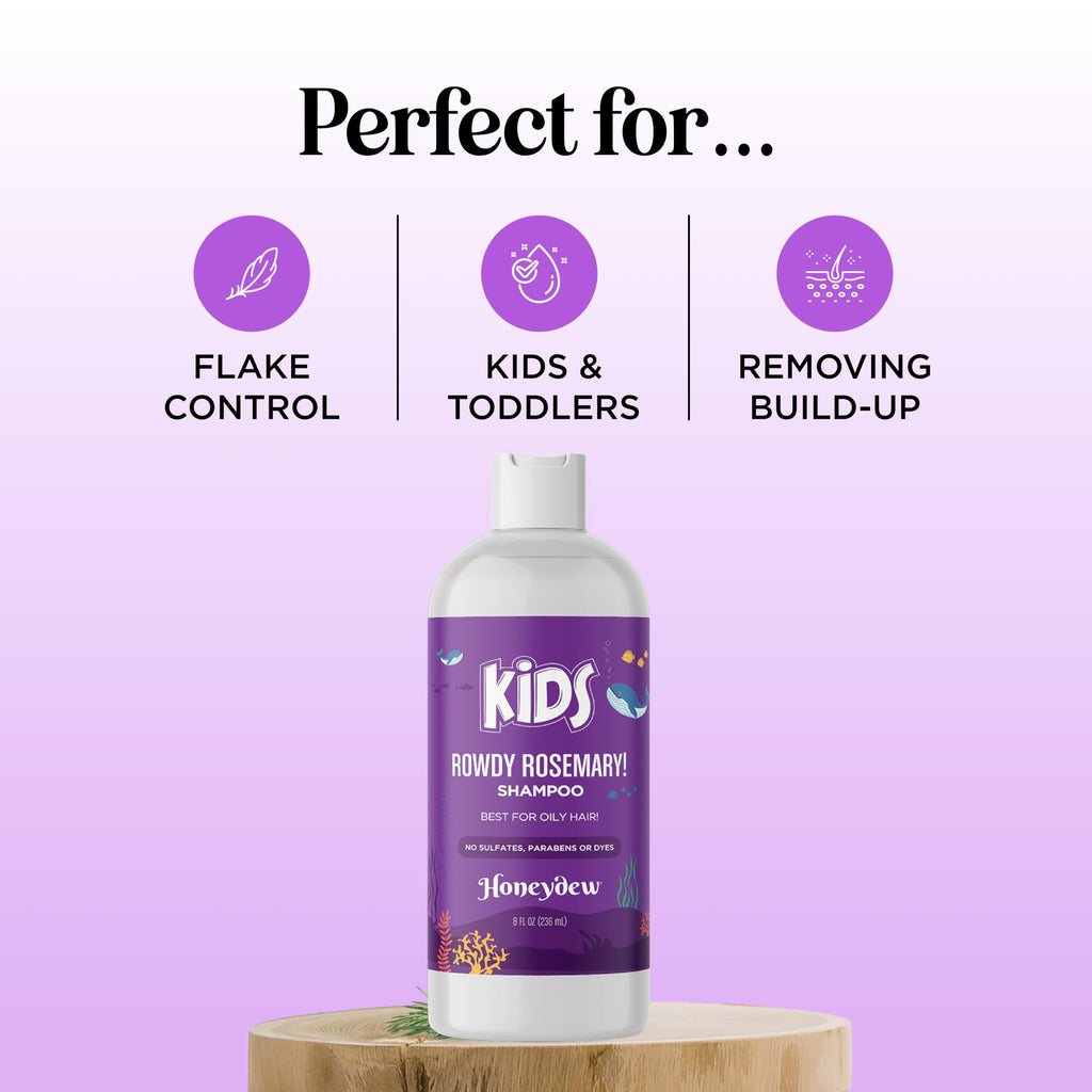 Maple Holistics Deep Cleansing Kids Shampoo – Tea Tree & Rosemary, Paraben & Sulfate Free