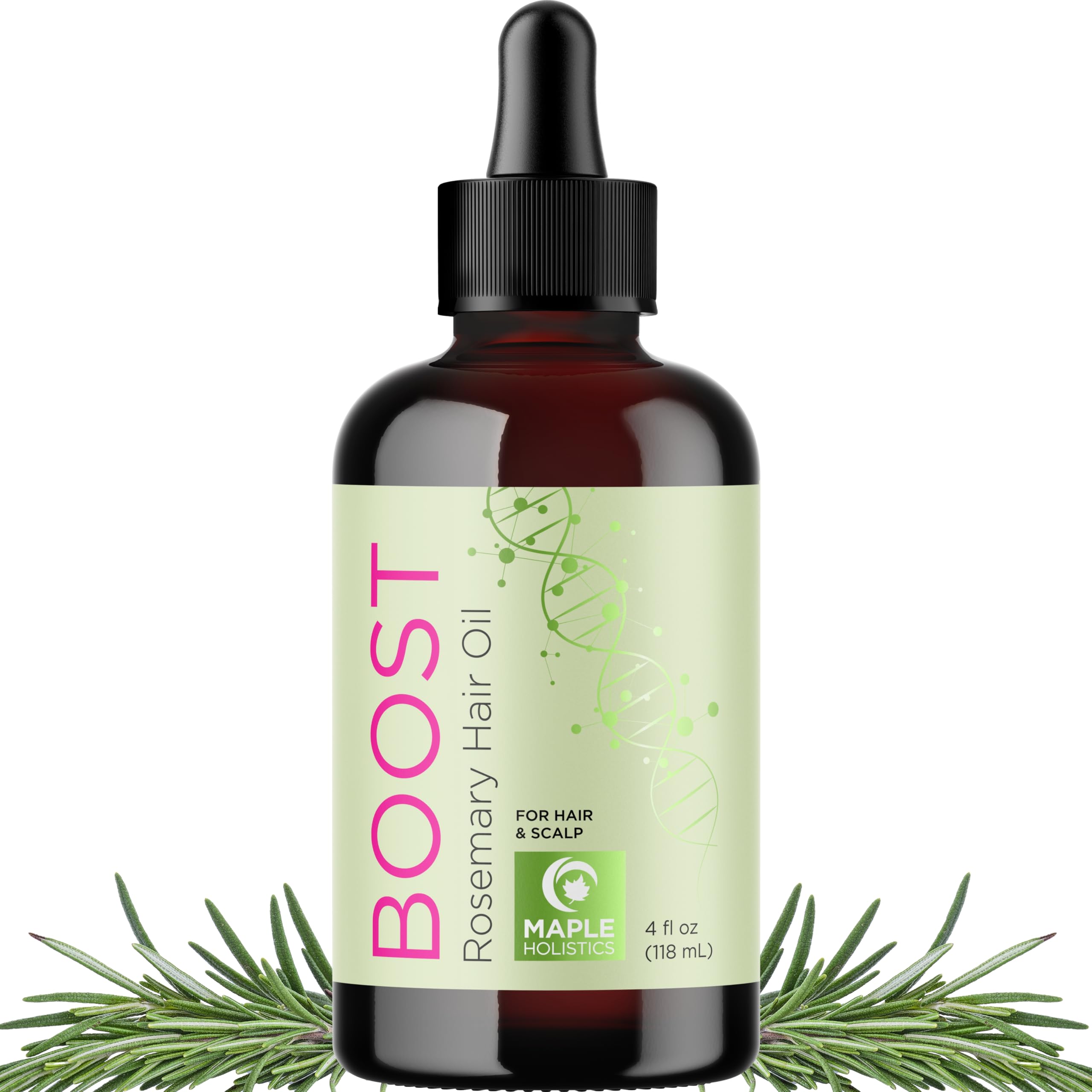 Maple Holistics Volumizing Rosemary Hair Oil Serum – Lightweight Scalp & Hair Moisturizer