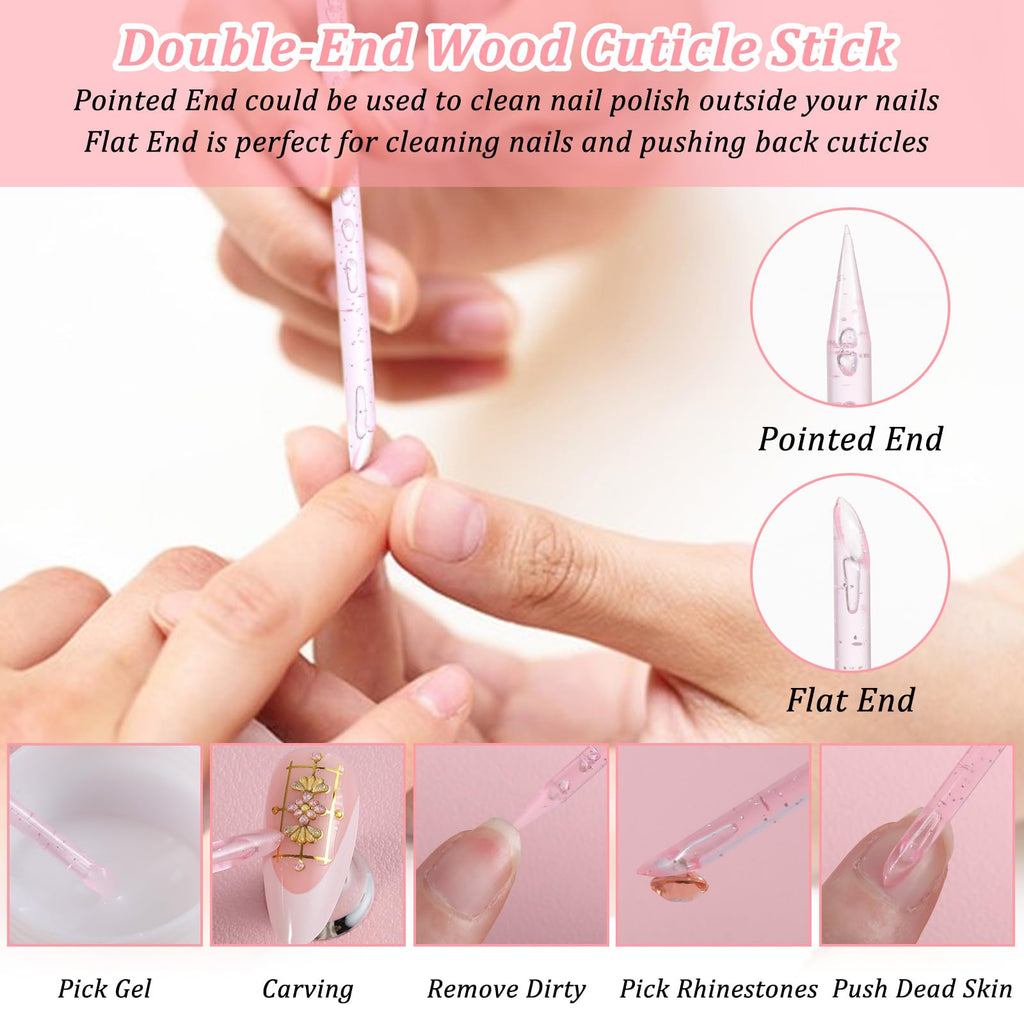 MAQUITA 120 Sets Press On Nail Tool Kit for Business – Disposable Prep Kit with File, Glue, Patches, Pads