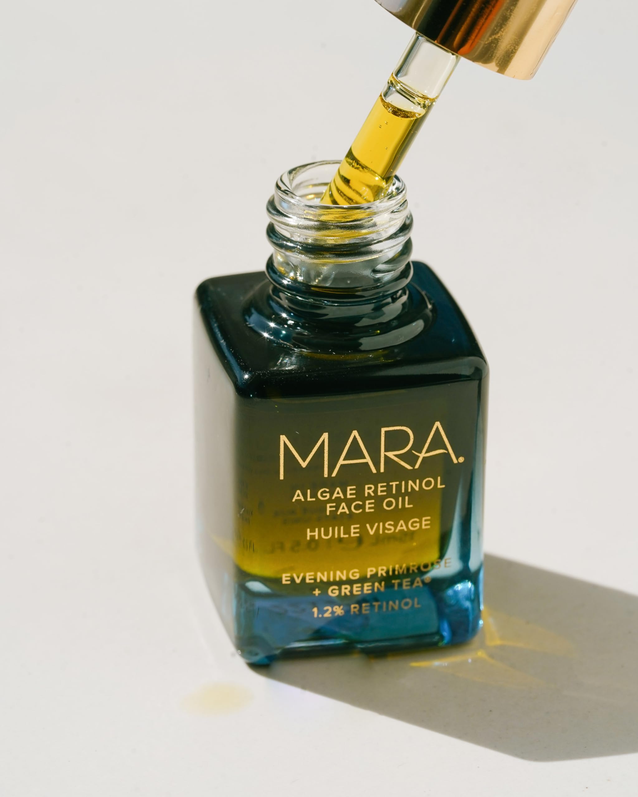 MARA 1.2% Clean Retinol Face Oil with Algae & Green Tea | Overnight Vitamin-Rich Serum (0.5 fl oz)