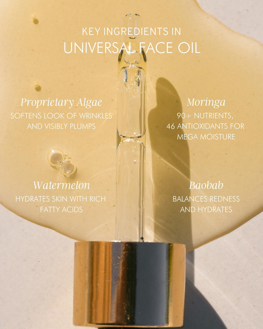 MARA Universal Hydrating Face Oil – Algae + Moringa for Glow & Firmness (0.5 oz)