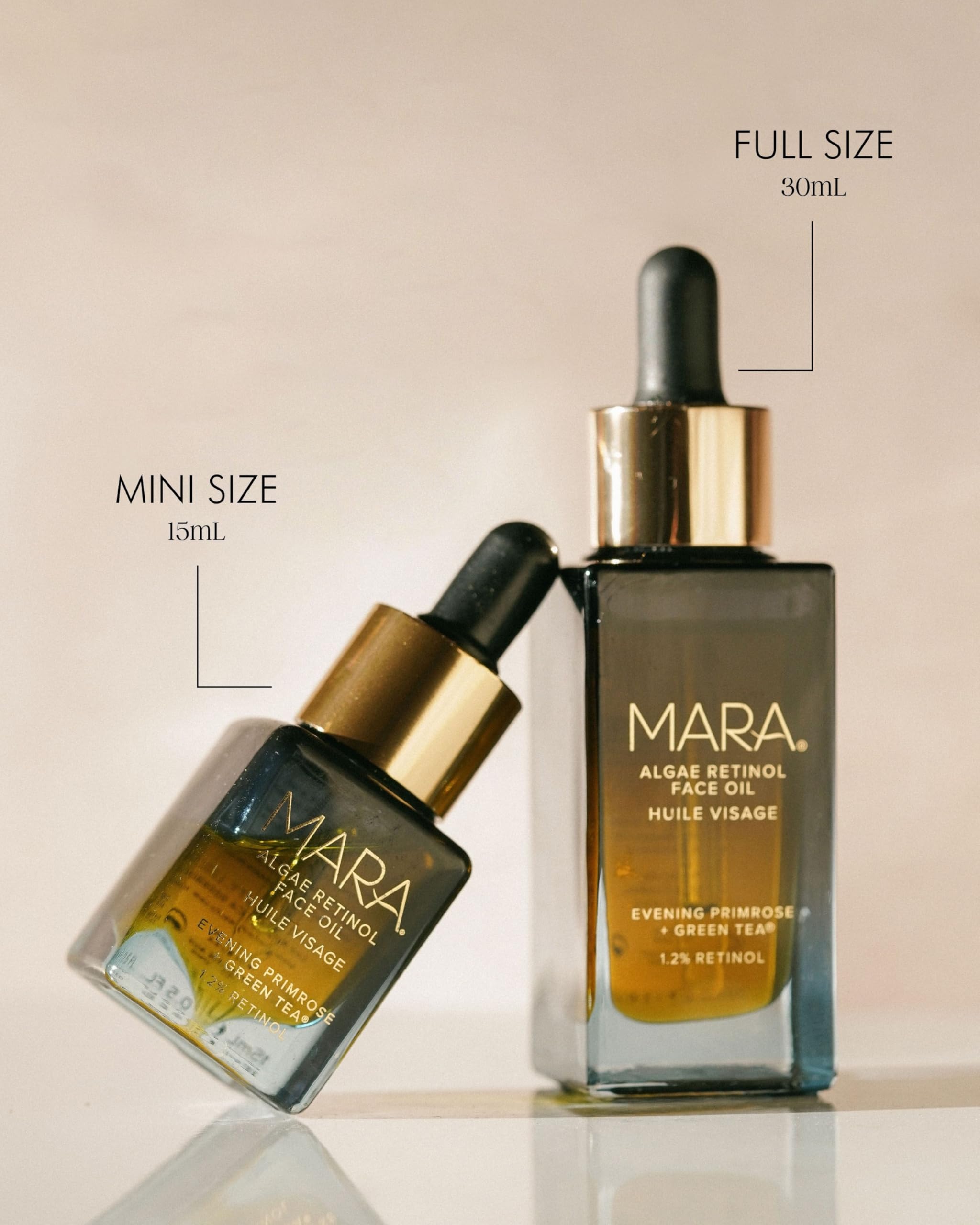 MARA 1.2% Clean Retinol Face Oil with Algae & Green Tea | Overnight Vitamin-Rich Serum (0.5 fl oz)