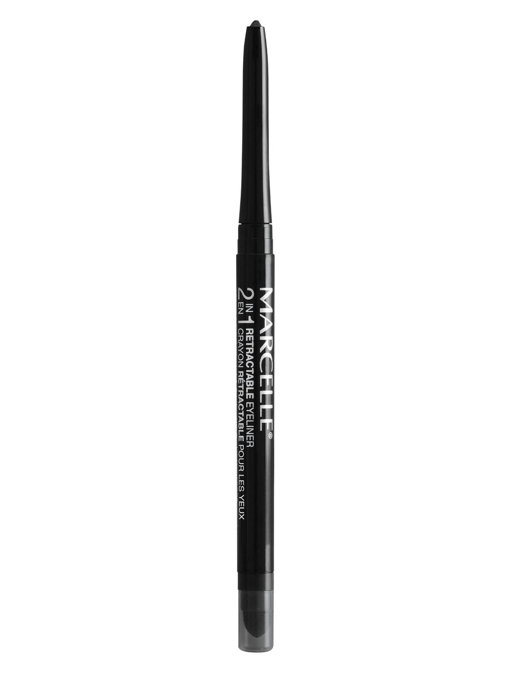Marcelle 2-in-1 Retractable Eyeliner – Black, Waterproof, 12h Wear, Hypoallergenic