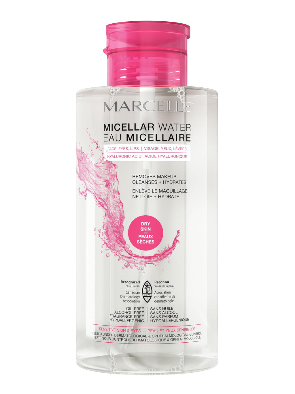 Marcelle Micellar Water with Argan Oil – Waterproof Makeup Remover for All Skin Types