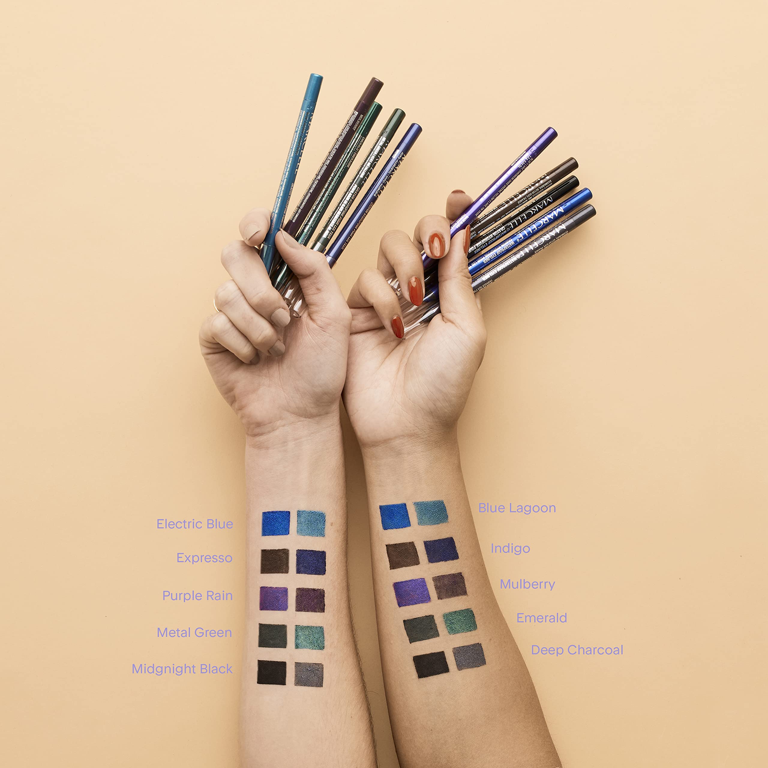 Marcelle Waterproof Eyeliner Deep Charcoal – Creamy, Long-Lasting, Fragrance-Free, Hypoallergenic