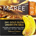 MAREE 24k Gold Glow Under Eye Gels – Cooling Hyaluronic Acid & Marine Collagen Patches