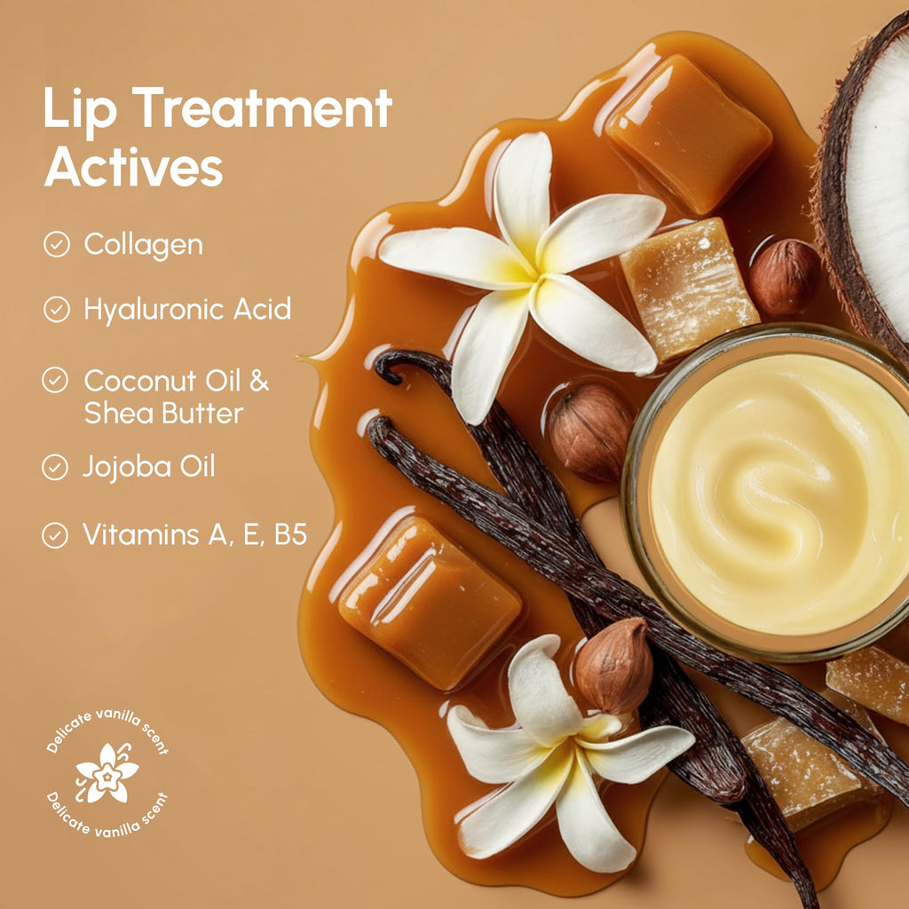 MAREE Lip Mask Overnight Vanilla – Hydrating Night Lip Treatment with Collagen & Oils