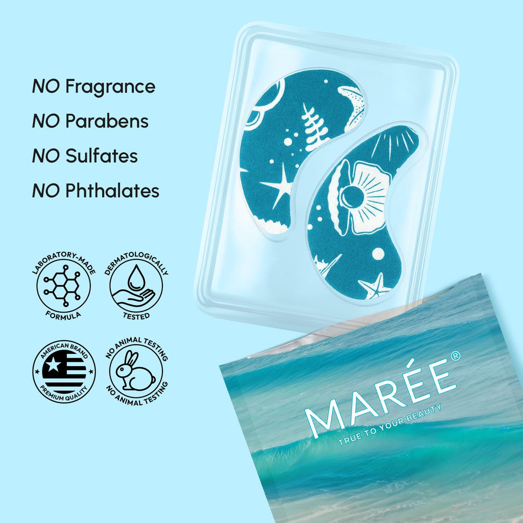 MAREE Hydrating Under Eye Patches – Caffeine, Collagen & Niacinamide for Puffiness and Brightness