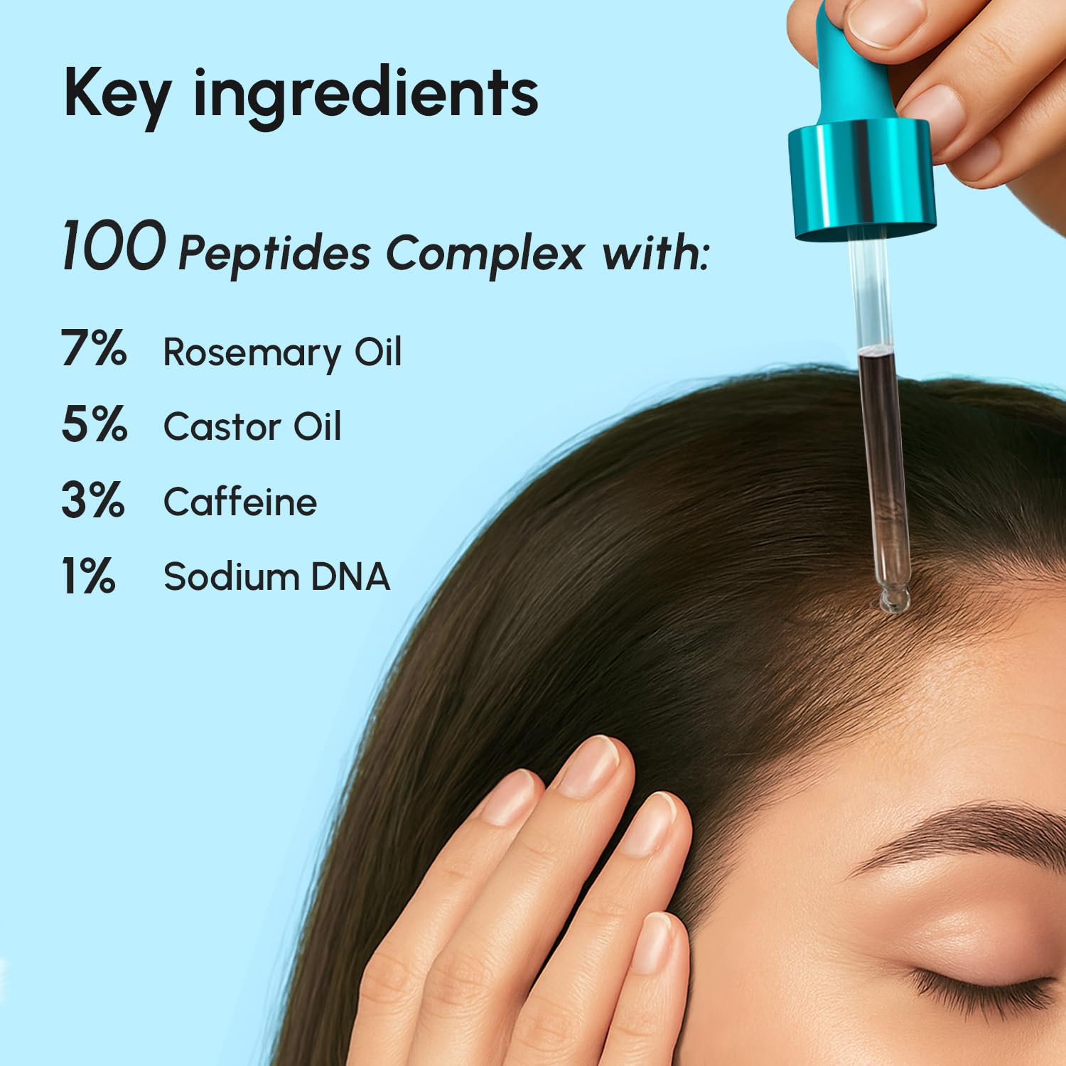 MAREE Hair Growth Serum – Caffeine Peptides, Castor & Rosemary Oil for Hair Growth