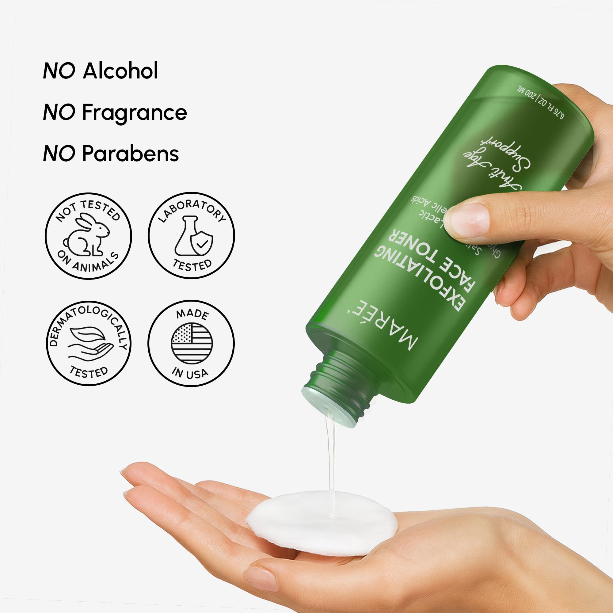 MAREE Exfoliating Toner with Salicylic Acid – AHA BHA Face Exfoliant & Pore Cleaner