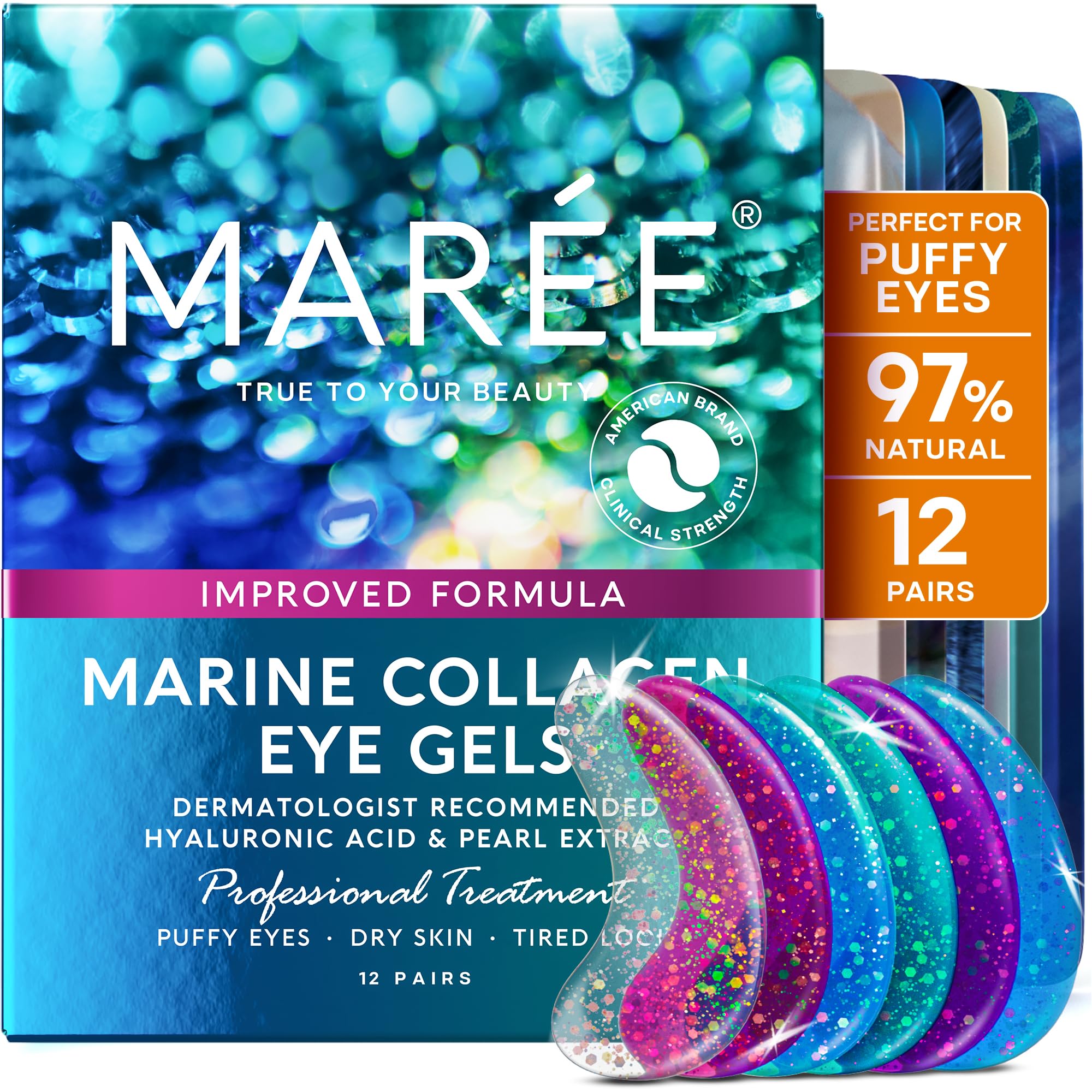 MAREE Eye Gels – Cooling Under-Eye Patches with Collagen & Hyaluronic Acid