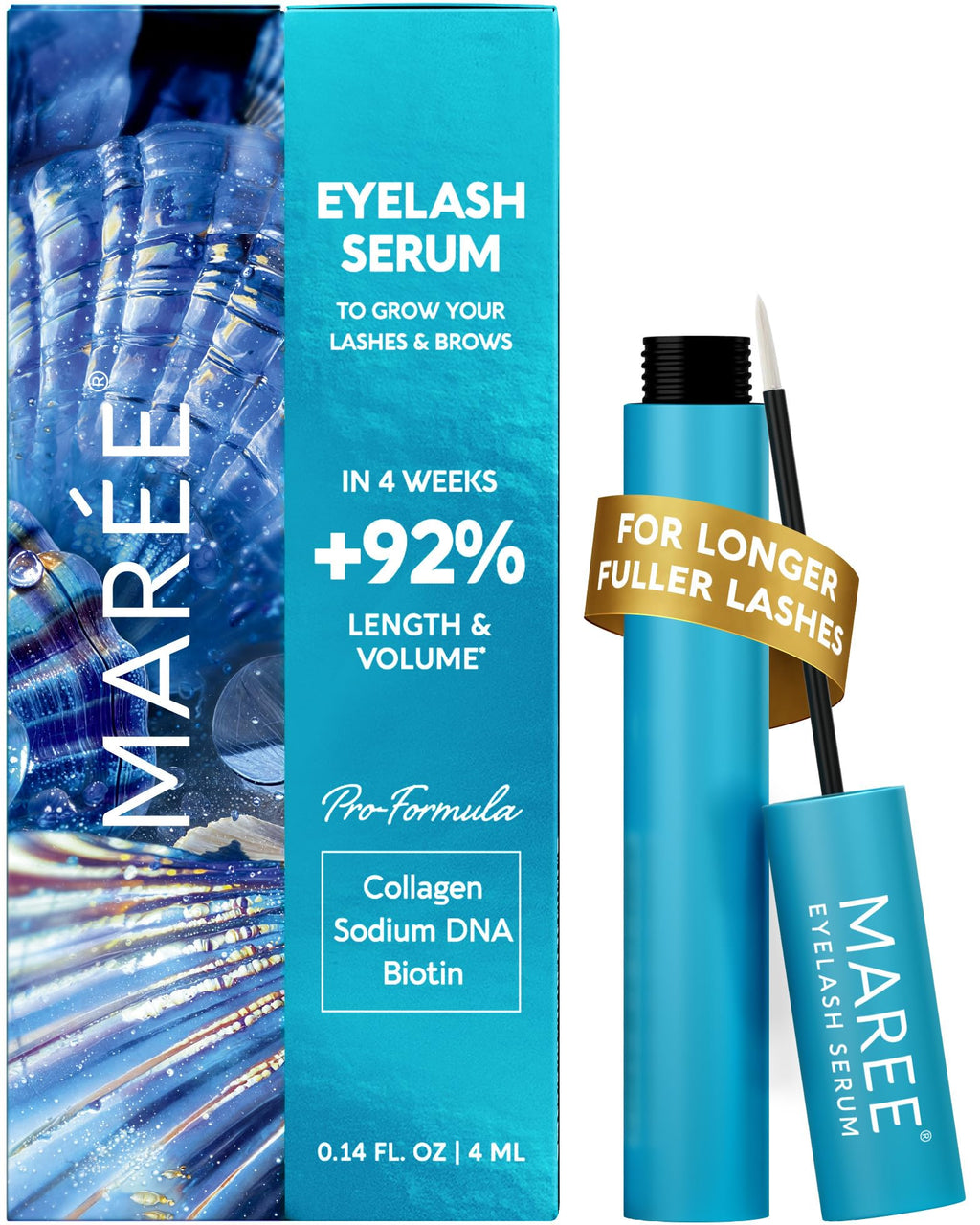 MAREE Eyelash Serum for Lashes & Brows – Prostaglandin-Free Growth, Rapid Lash & Brow Boost