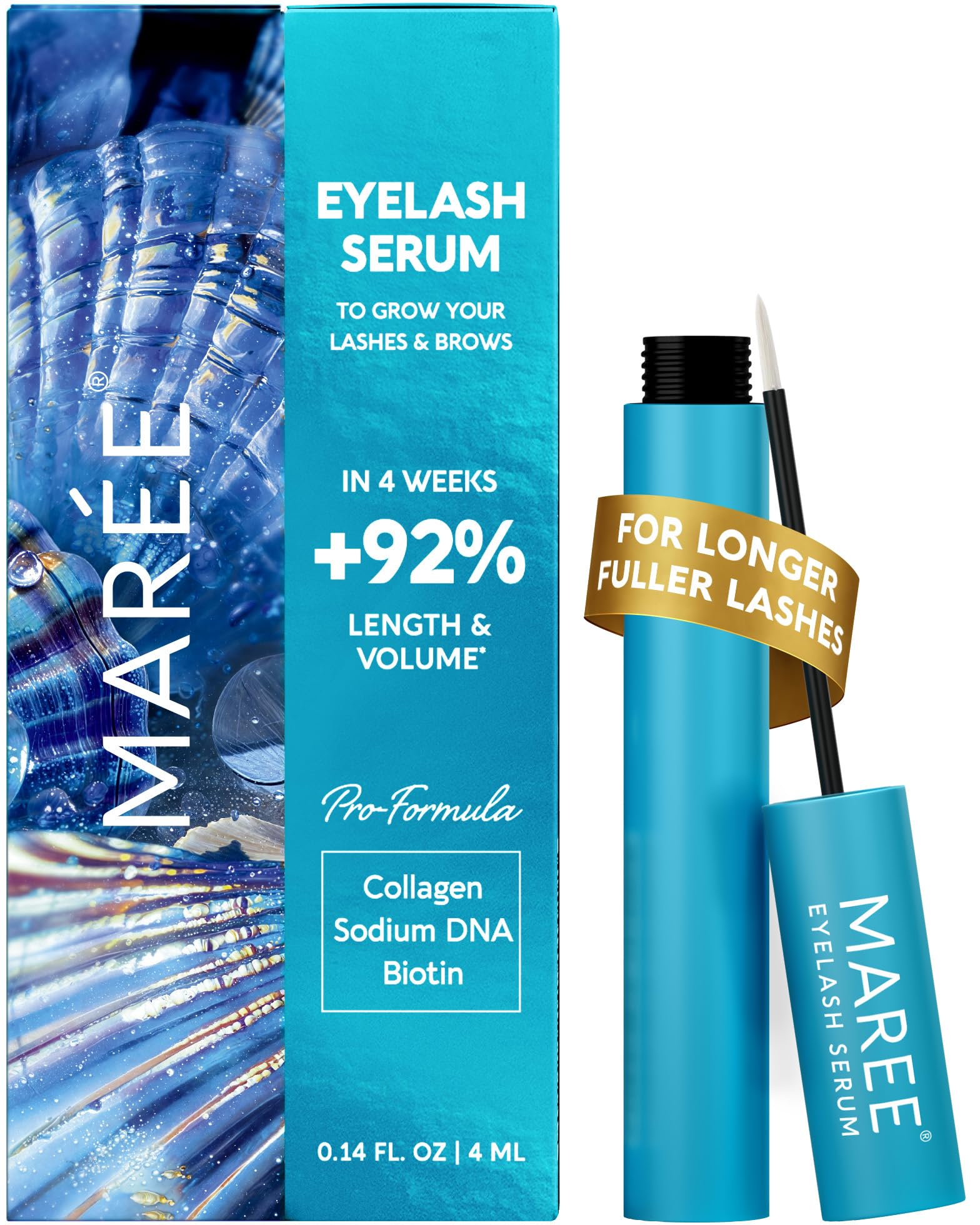 MAREE Eyelash Serum for Lashes & Brows – Prostaglandin-Free Growth, Rapid Lash & Brow Boost