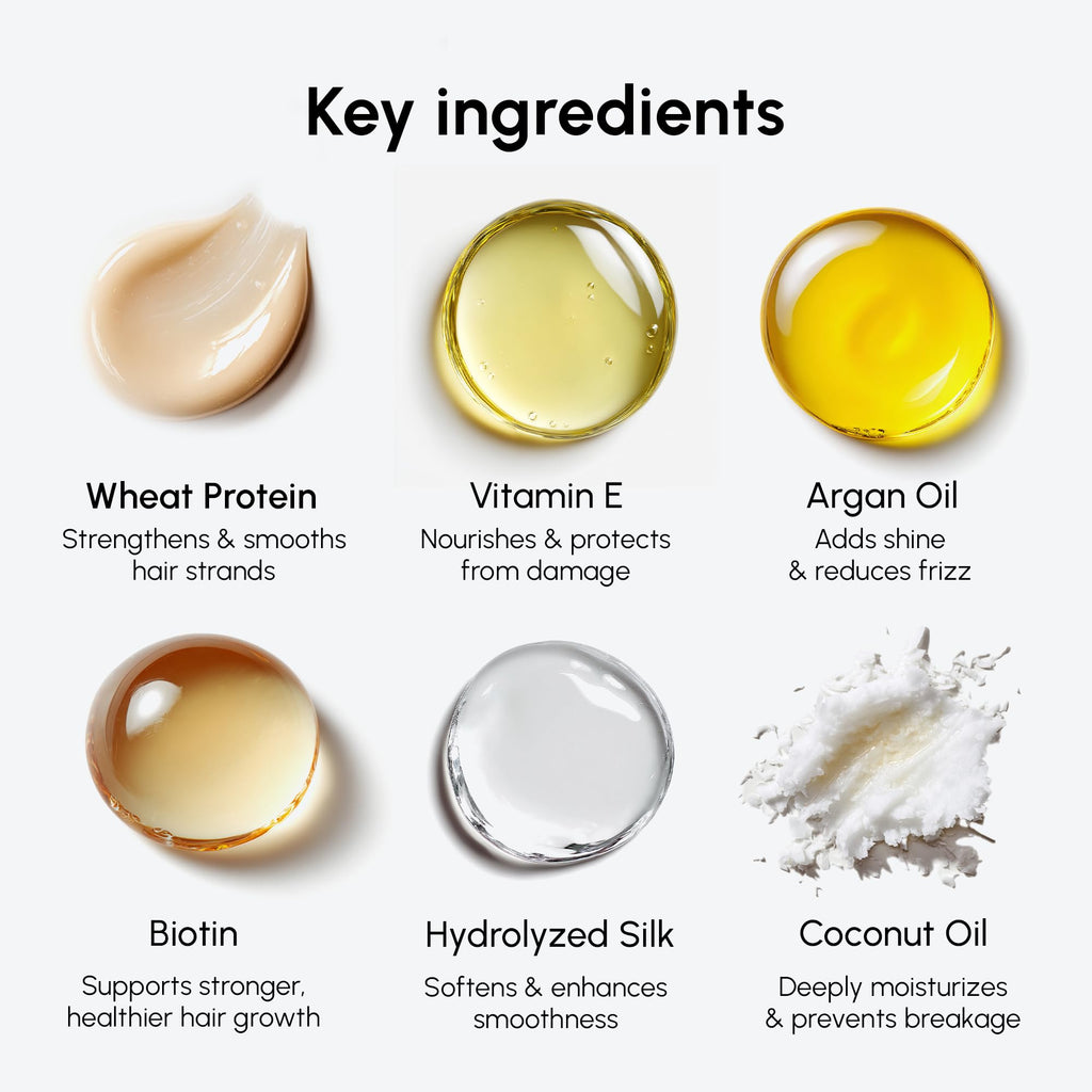 MAREE Hair Oil for Frizzy & Damaged Hair – 2 Pack | Argan Oil, Biotin & Keratin