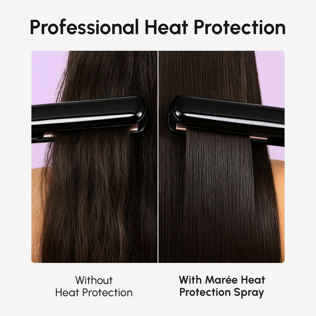 MAREE 10-in-1 Heat Protection Spray – Keratin, Collagen & Argan Oil for Frizz Control