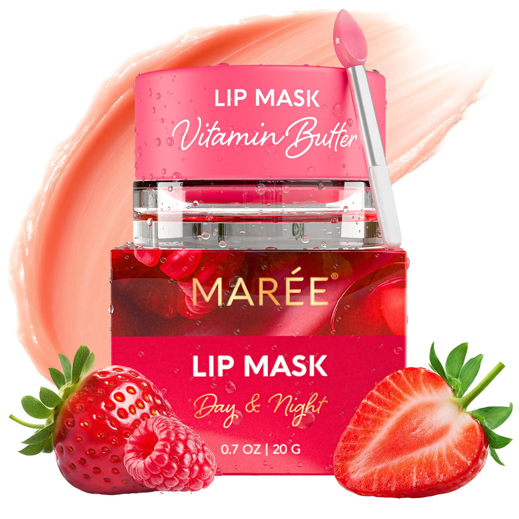 MAREE Lip Mask Overnight – Deep Hydration for Very Dry Lips | Hyaluronic Acid & Collagen