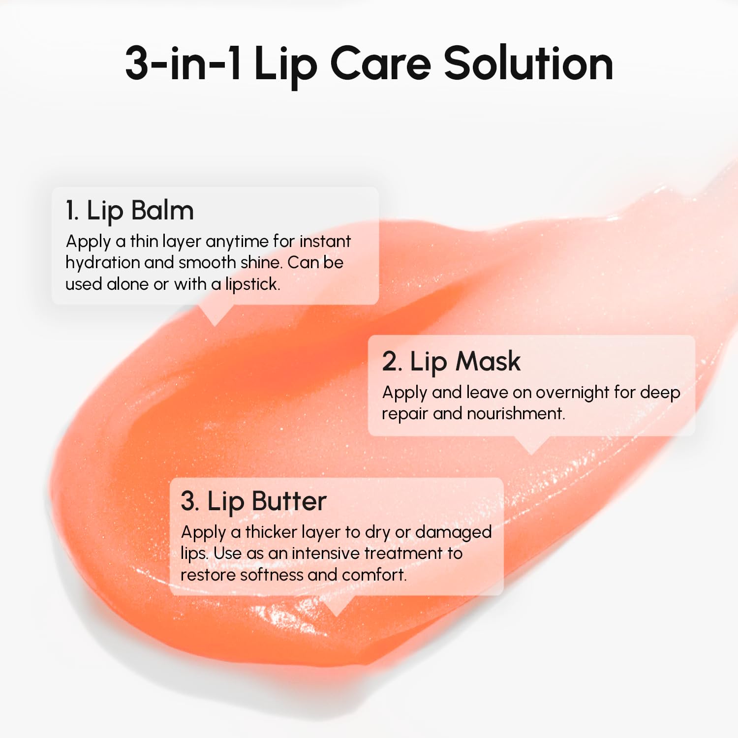 MAREE Lip Mask Overnight – Deep Hydration for Very Dry Lips | Hyaluronic Acid & Collagen
