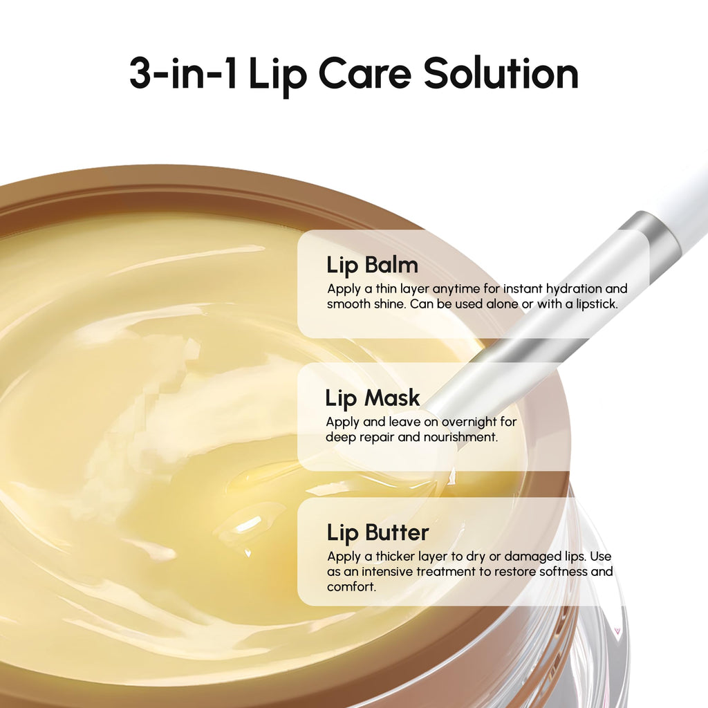 MAREE Lip Mask Overnight Vanilla – Hydrating Night Lip Treatment with Collagen & Oils